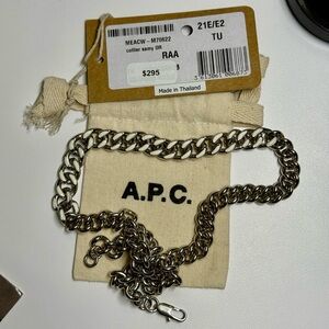 A.P.C. Sam Silver Chain Necklace (20 inch length)